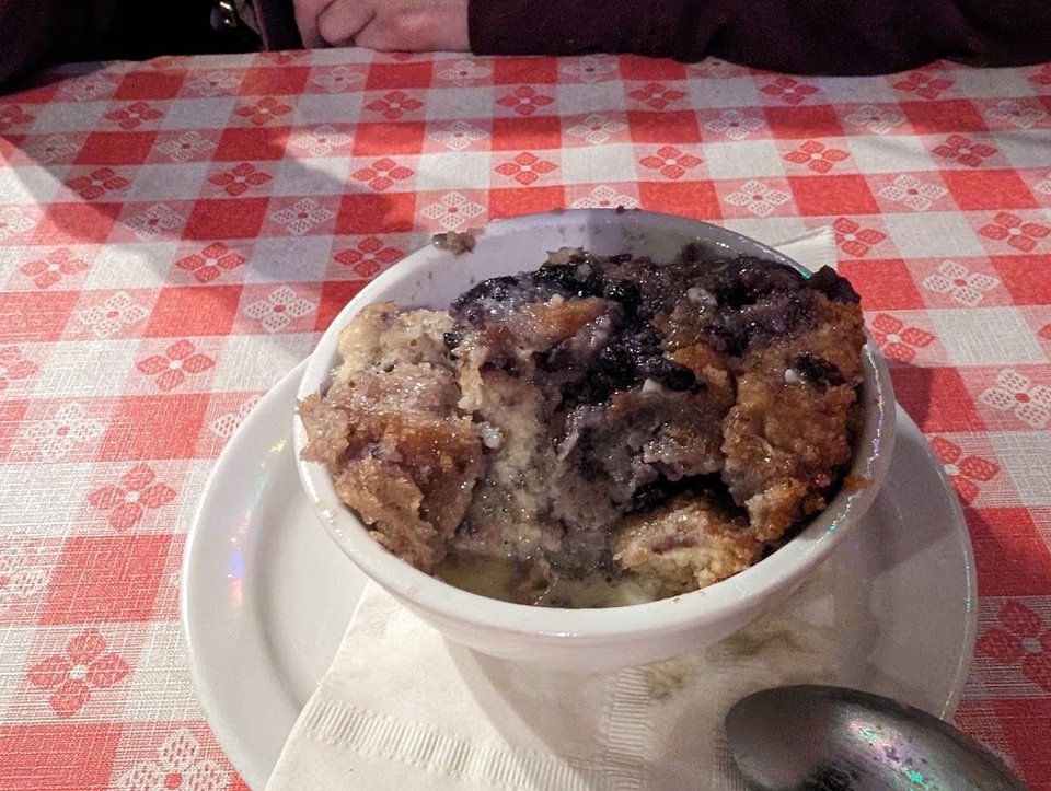 White Chocolate Blueberry Bread Pudding